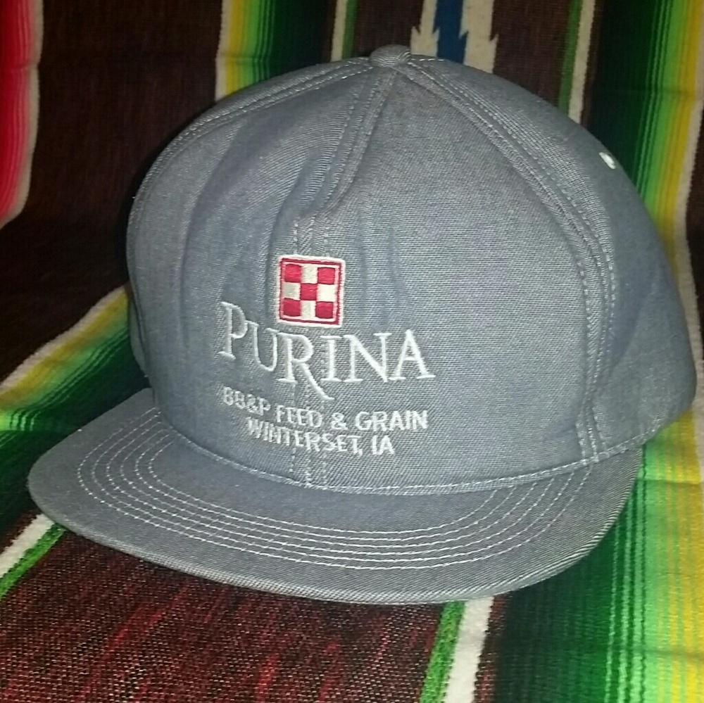 Vintage 80's Purina Dog Chow Winter Snapback Hat